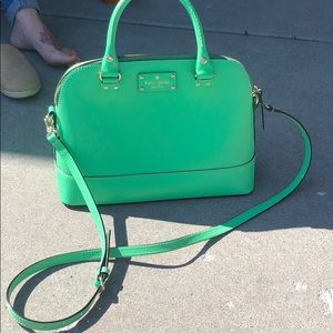 Green Kate spade purse